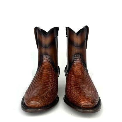 EMMA BROWN LIZARD BOOTS