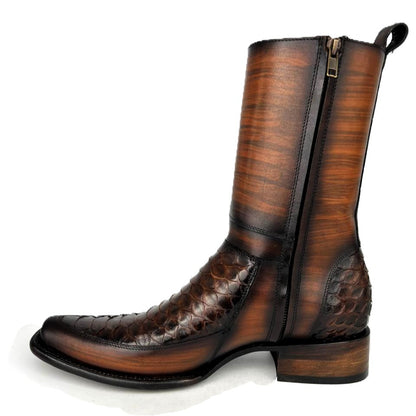 EMILIO BROWN PITON BOOTS