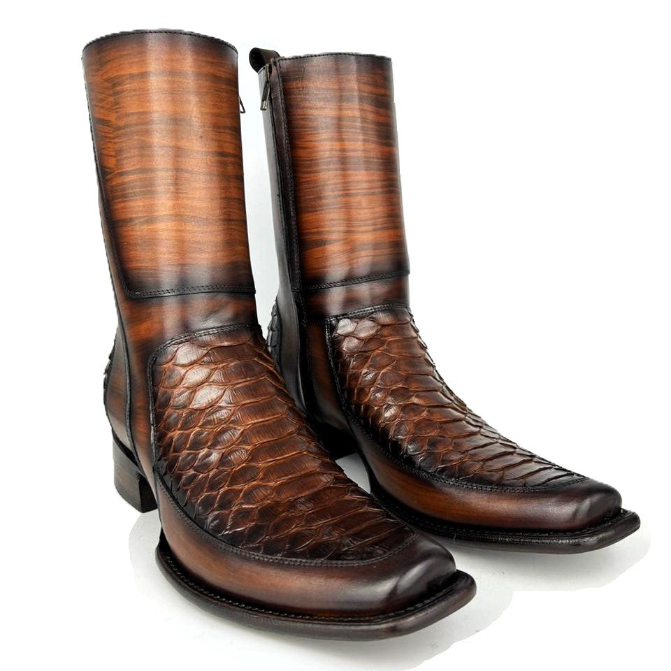 EMILIO BROWN PITON BOOTS