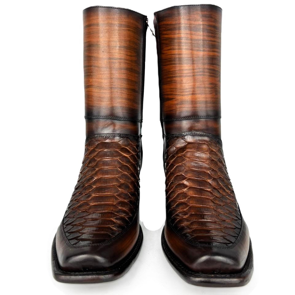 EMILIO BROWN PITON BOOTS