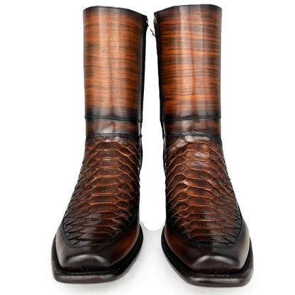 EMILIO BROWN PITON BOOTS