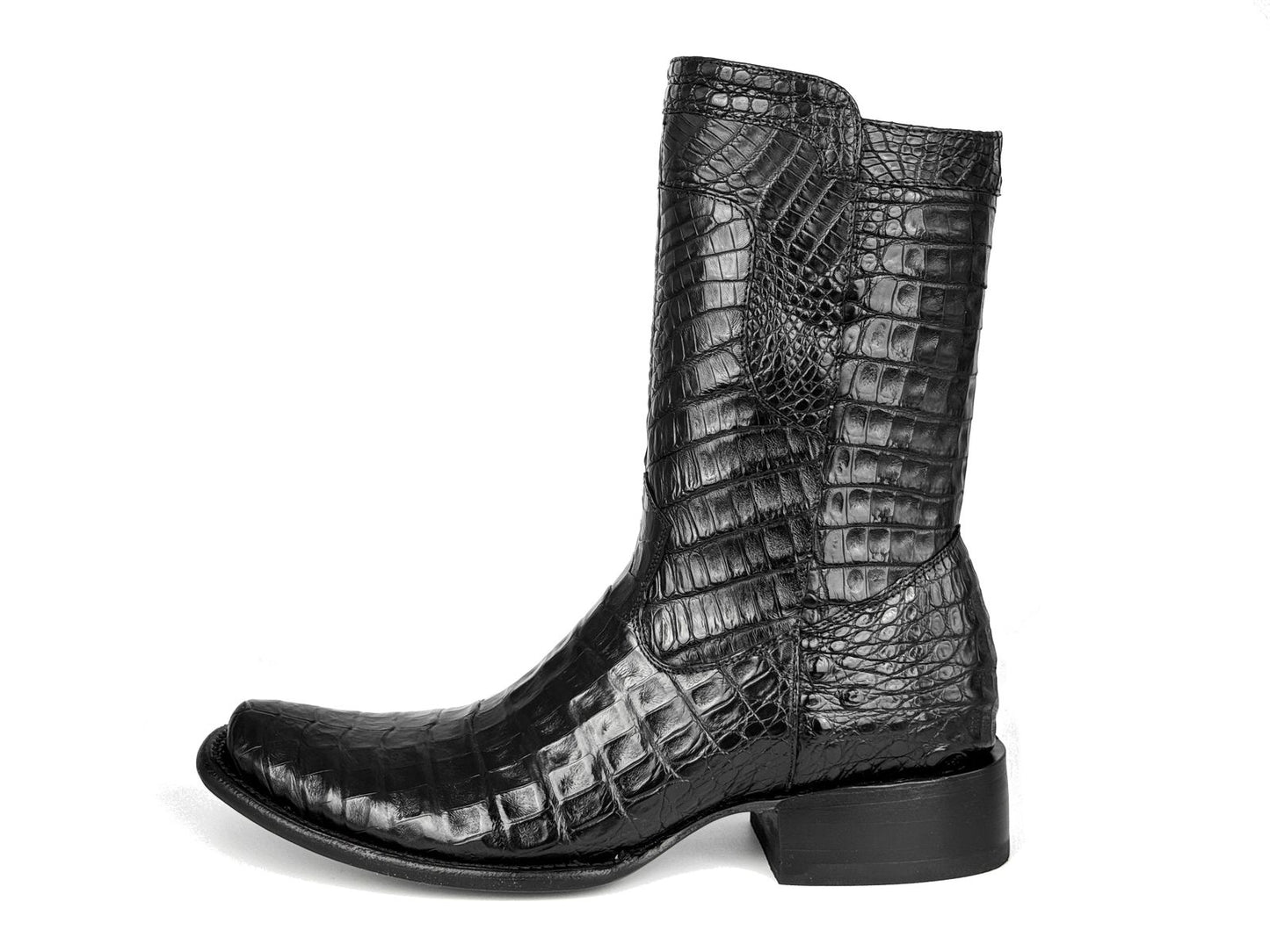 CHRISTIAN BLACK FULL CROCODRILO BOOTS