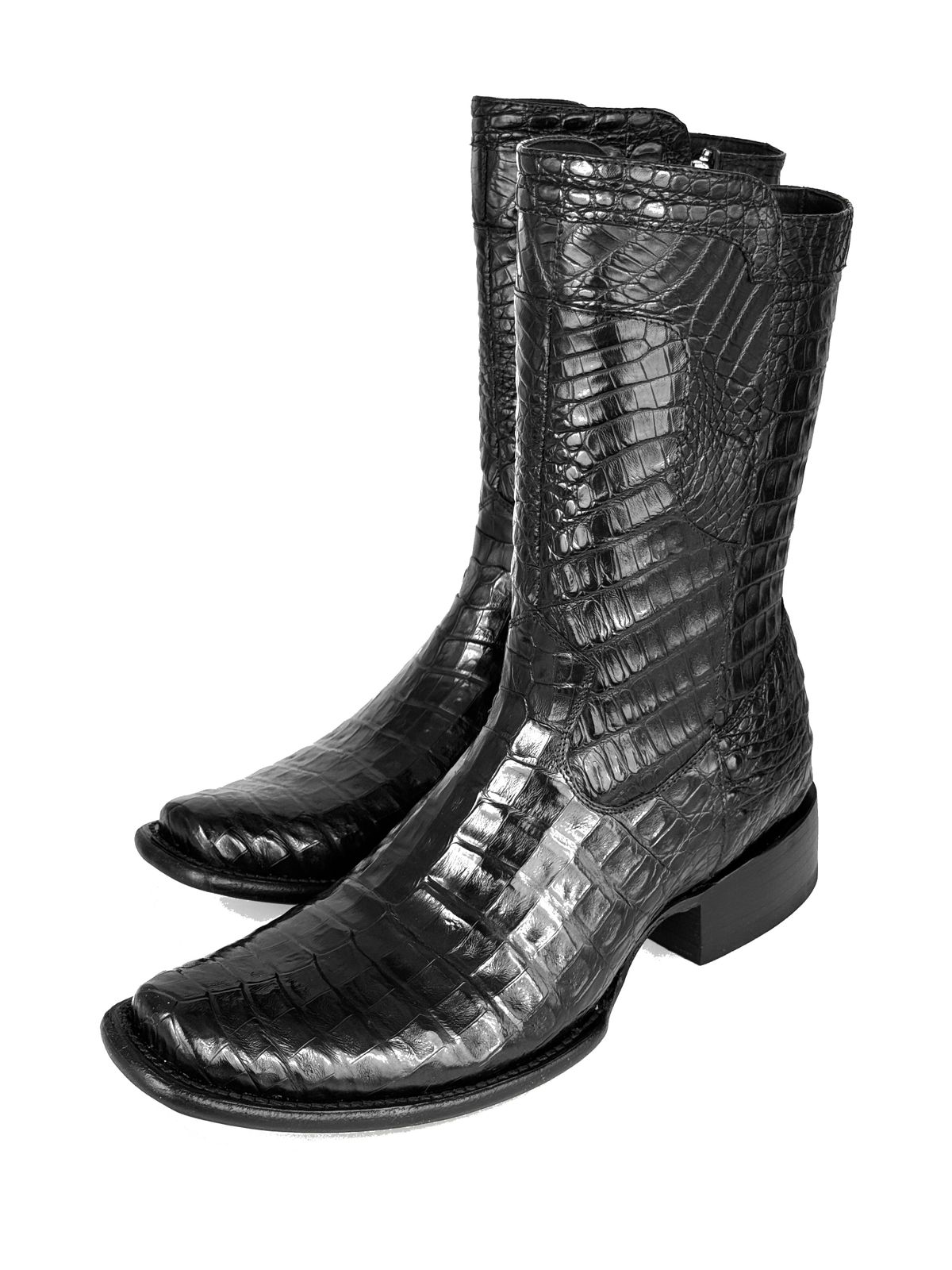 CHRISTIAN BLACK FULL CROCODRILO BOOTS