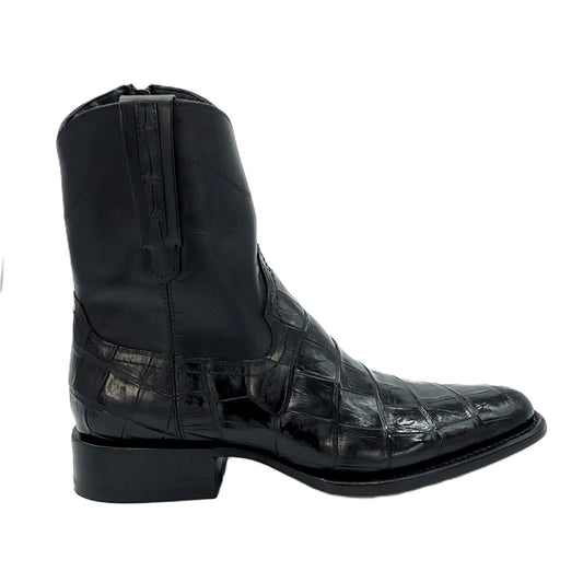 EMMA BLACK COCODRILO BOOTS