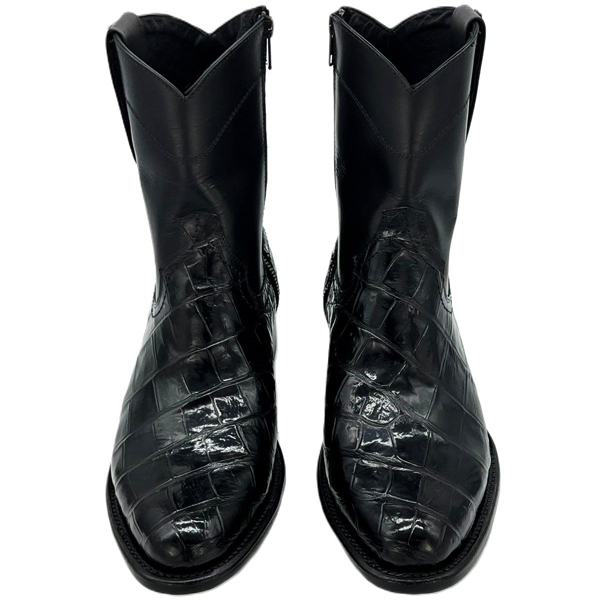 EMMA BLACK COCODRILO BOOTS