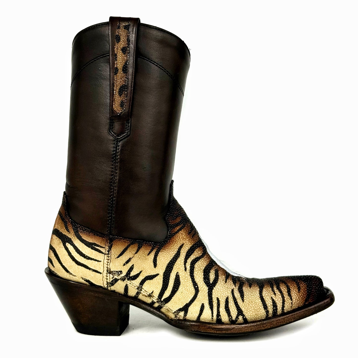 EMMA BROWN PITON BOOTS 