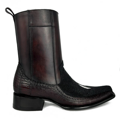 VINO FLORETA MANTARRAYA Y LIZARD BOOTS